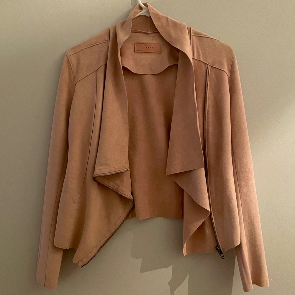 BlankNYC Rose Faux Suede Moto Jacket